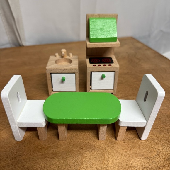 Dragon Drew Vibrant Wooden Dollhouse Furniture Set - Picture 3 of 4
